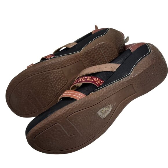 LArtiste Spring Step Yulianna Clog Shoe Leather Comfort Wedge Womens 41/10 - Picture 8 of 8